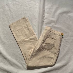 Vanilia Size EU 46 US Size 16 Pants Ivory Cotton